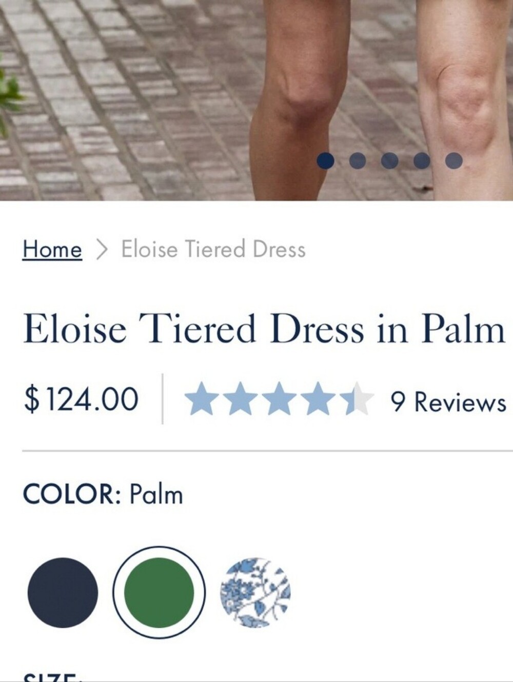$124 LAKE Eloise Green Tiered Button-Front Dress in Palm Green - Picture 4 of 11